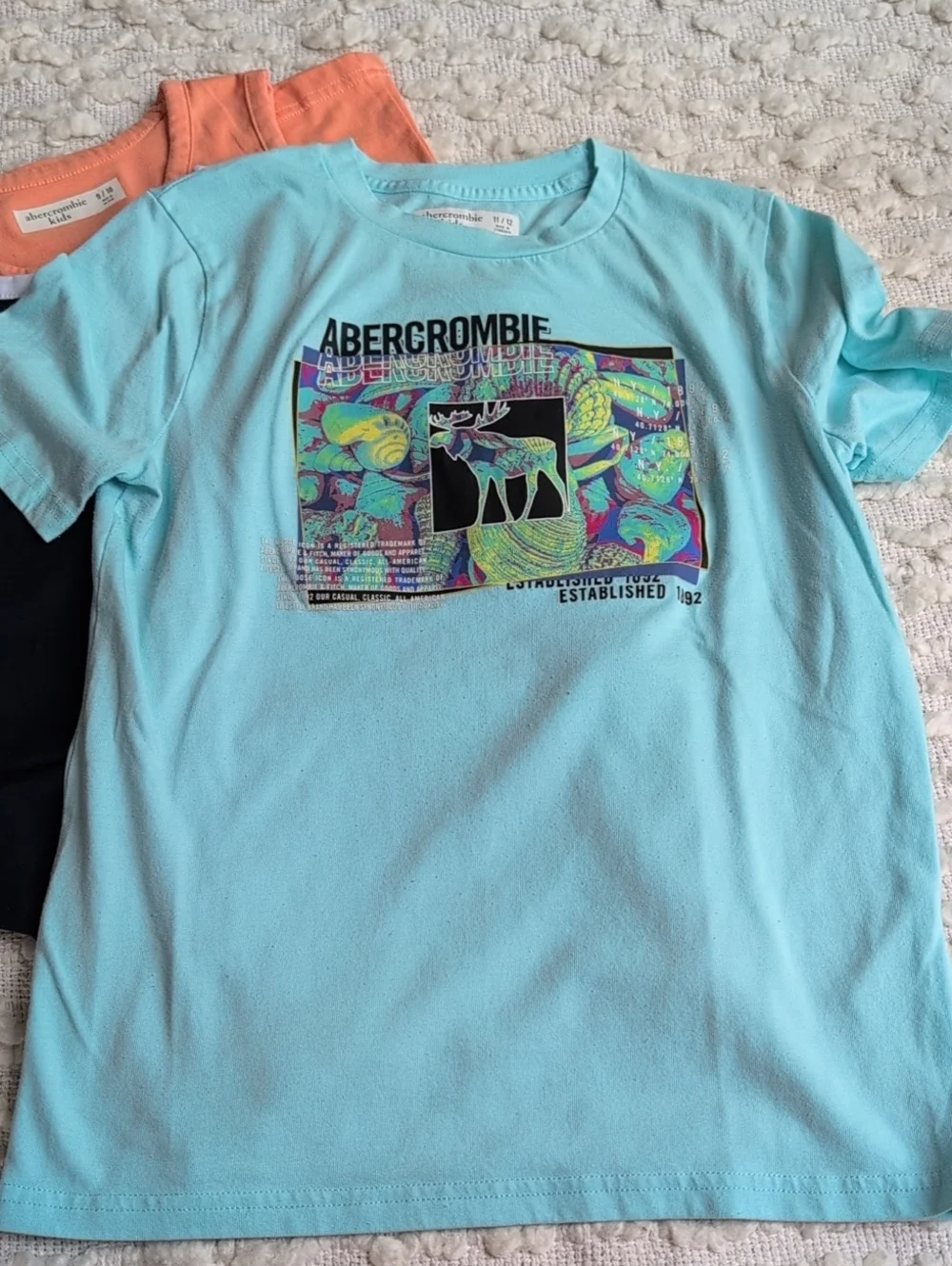 Abercrombie & Fitch Kids Graphic Logo Tee Bundle Set Medium Large Boys